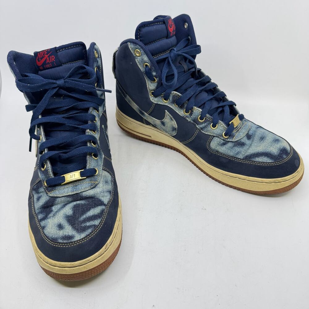 NIKE Air Force 1 High '07 Denim & Navy Sneakers
